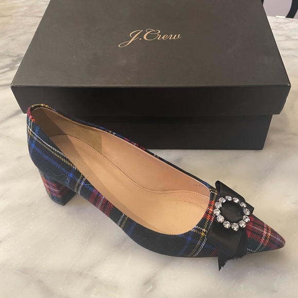 J.Crew Plaid Block Heel - Picture 3 of 5
